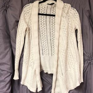 White Cotton Cardigan size S